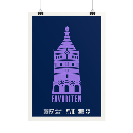 10 - Team Favoriten Bezirks-Maskottchen/Logo Art Print