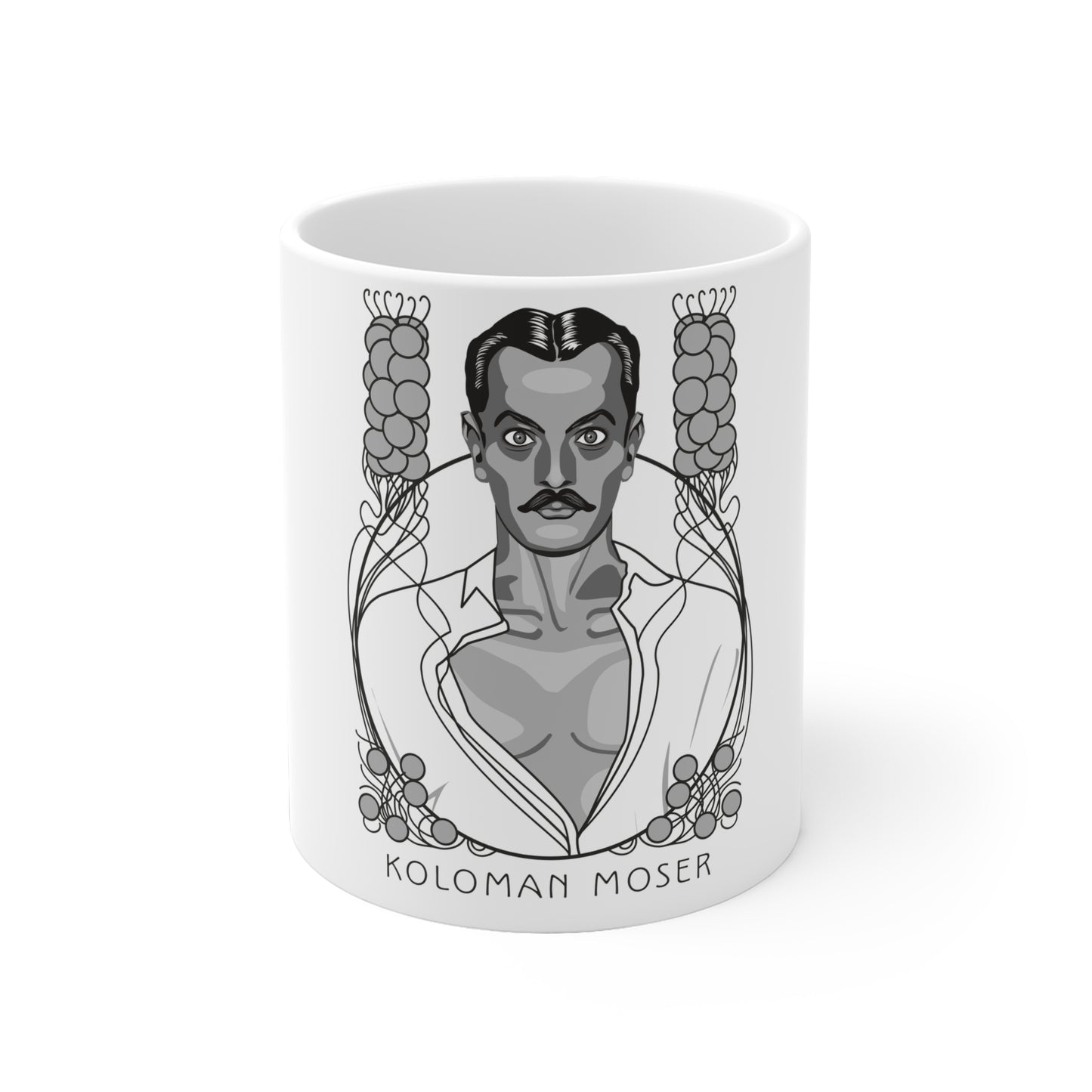 Koloman Moser Selbstportrait - Tasse