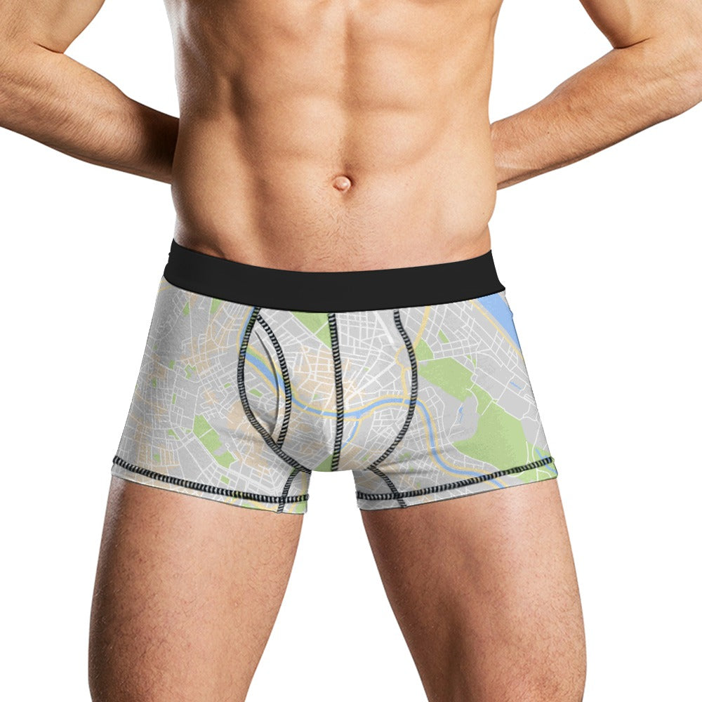 Wiener Stadtplan bei Tag Boxershort