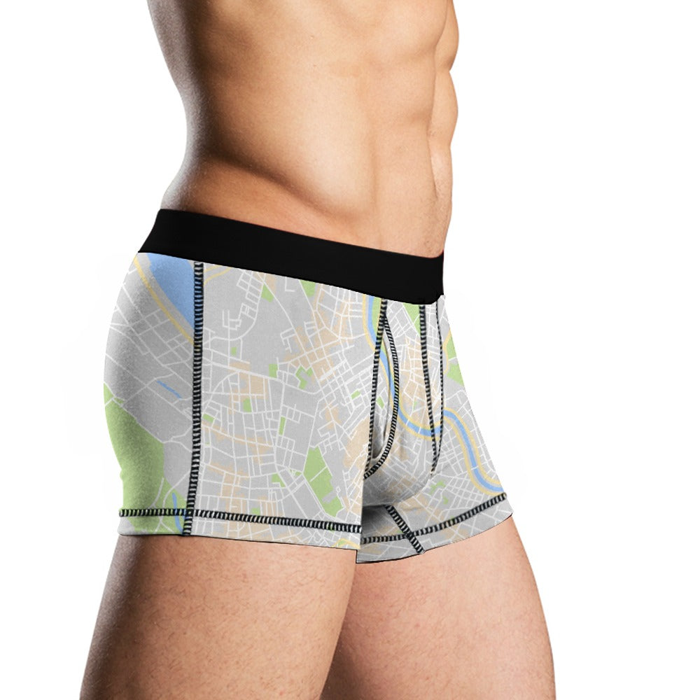 Wiener Stadtplan bei Tag Boxershort