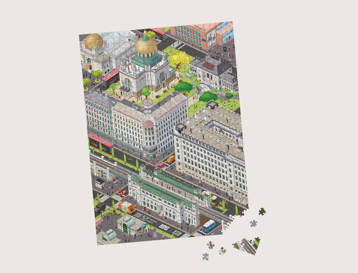 Puzzle Otto Wagner Wien 500 Teile Jugendstil
