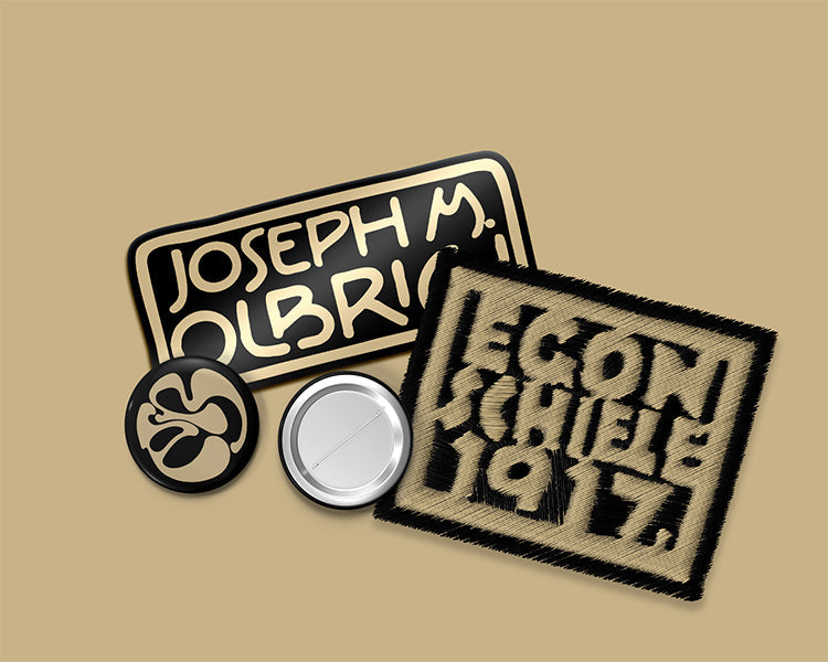 1900 Sticker, Buttons, Patches