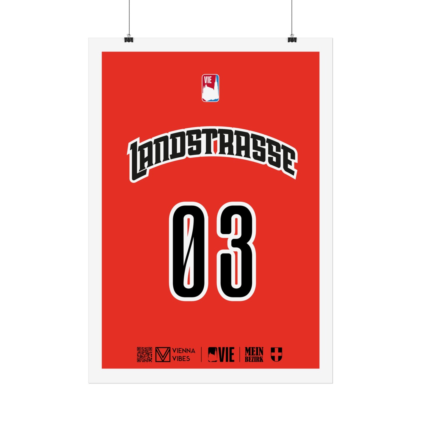 03 - Team Landstraße - Trikot Art Print