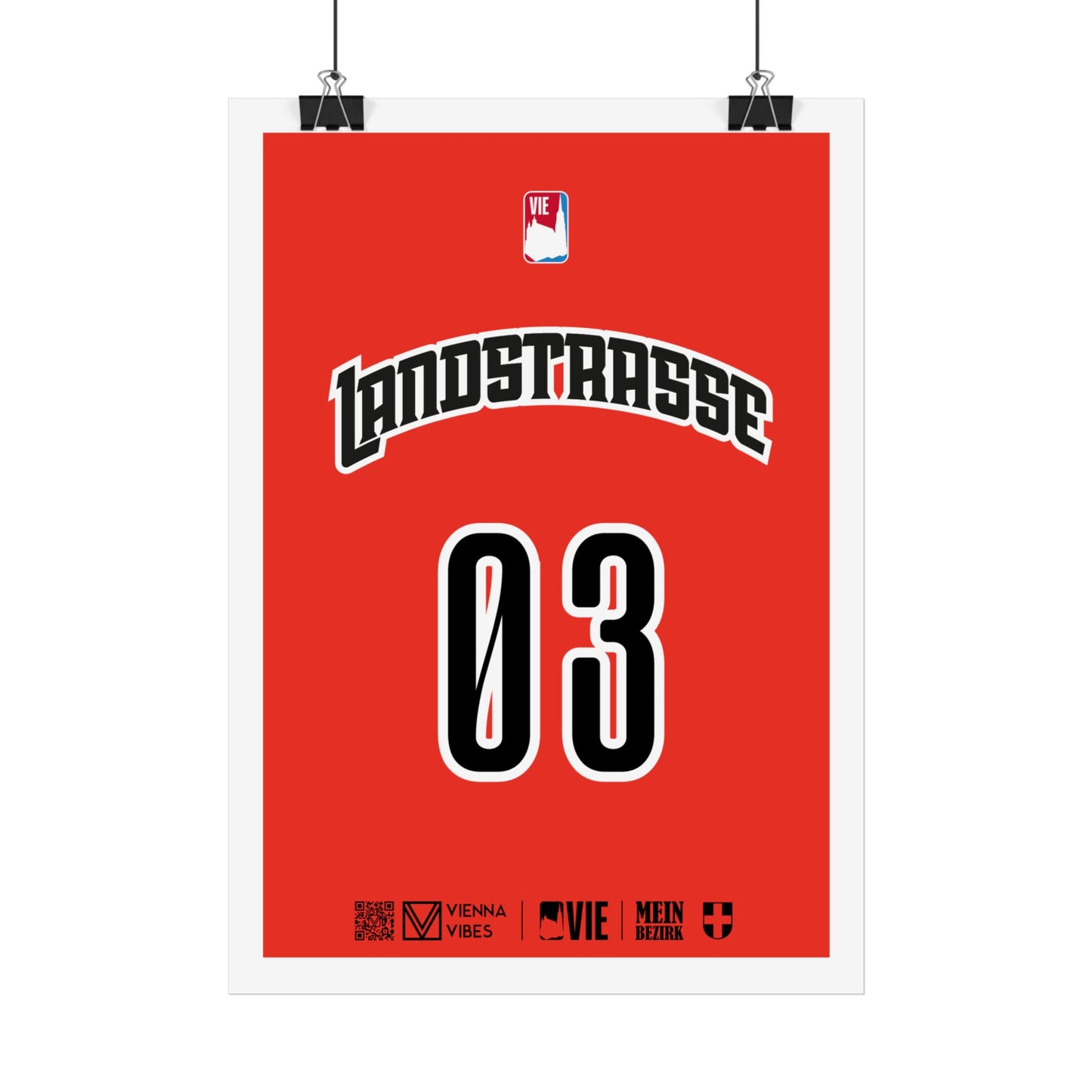 03 - Team Landstraße - Trikot Art Print