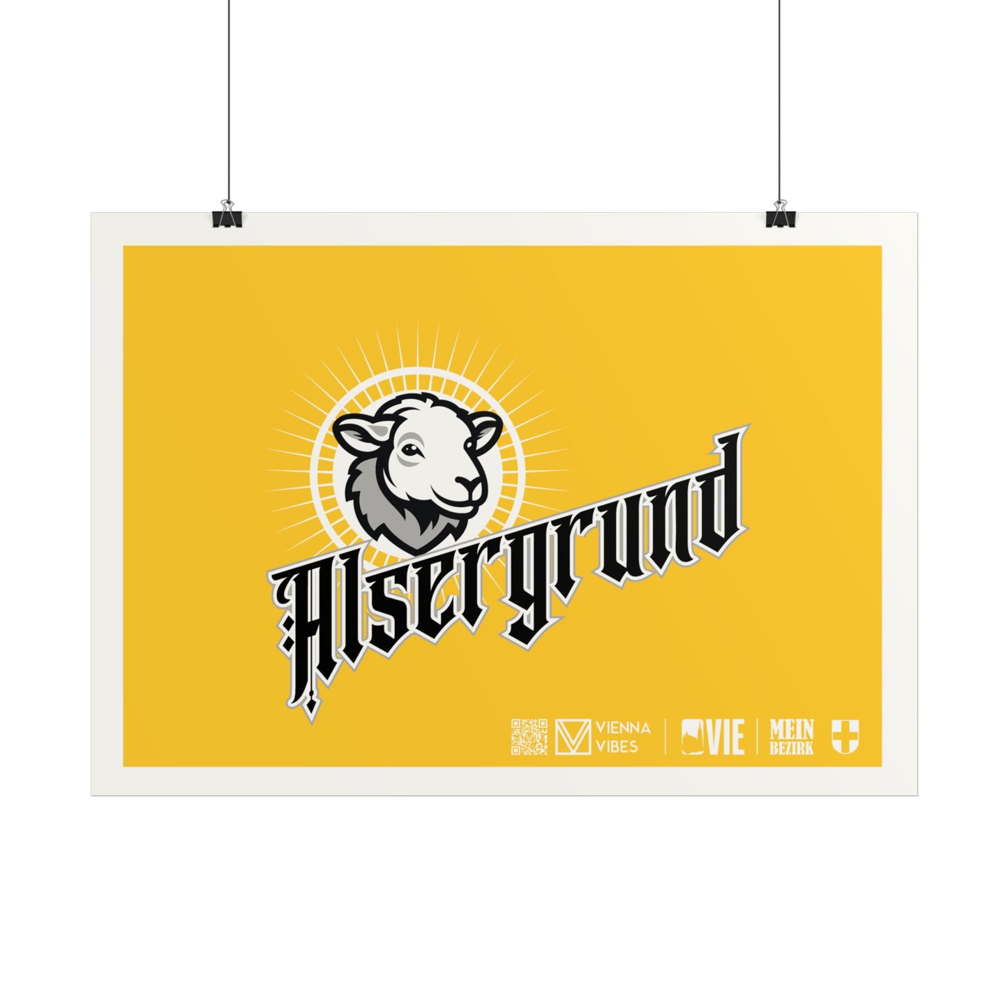 09 - Team Alsergrund Schriftzug Art Print