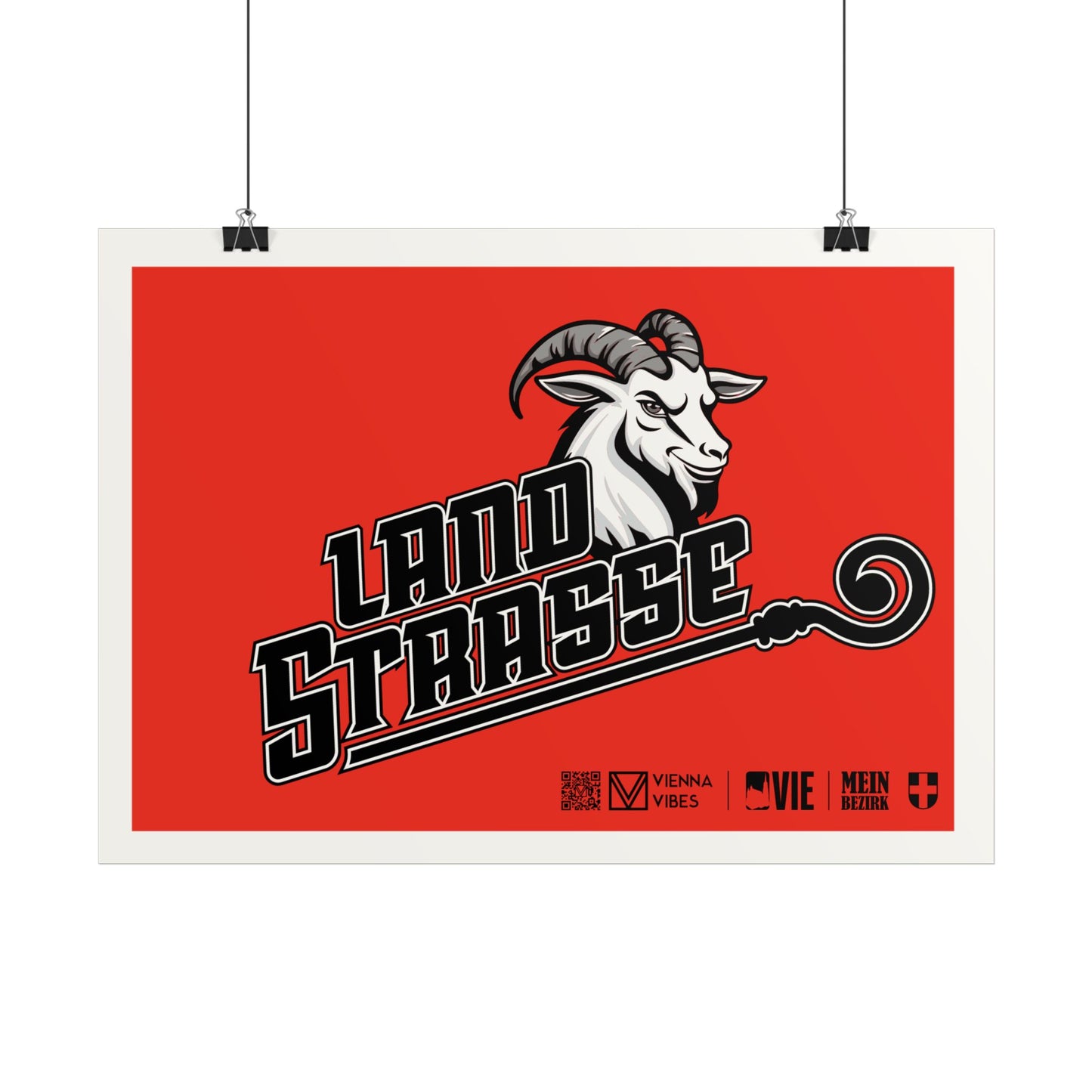 03 - Team Landstrasse Schriftzug Art Print