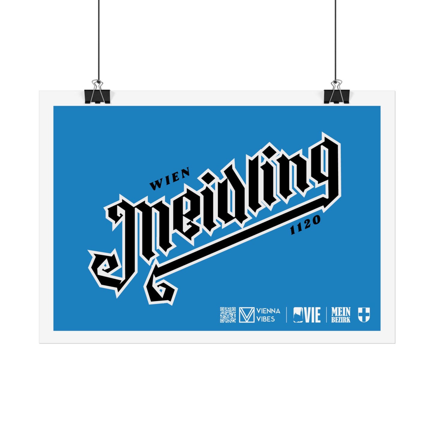 12 - Team Meidling Schriftzug Art Print