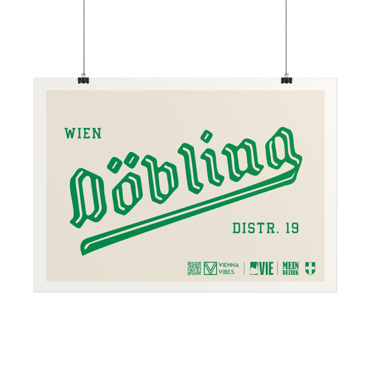 19 - Team Döbling Schriftzug Art Print