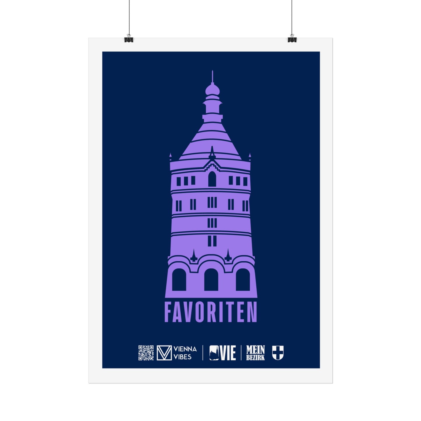 10 - Team Favoriten Bezirks-Maskottchen/Logo Art Print