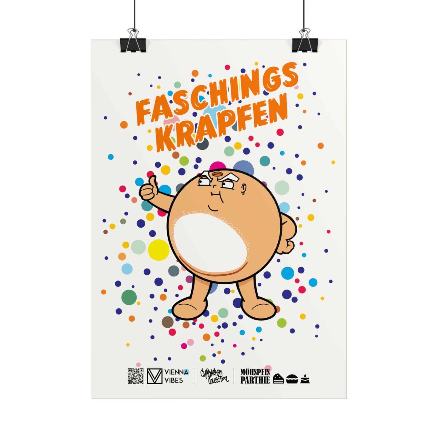 Faschingskrapfen Art-Print