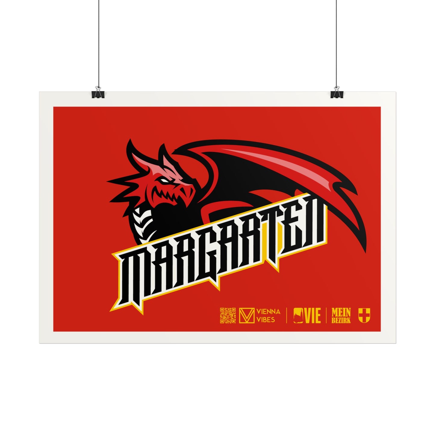 05 - Team Margareten Schriftzug Art Print