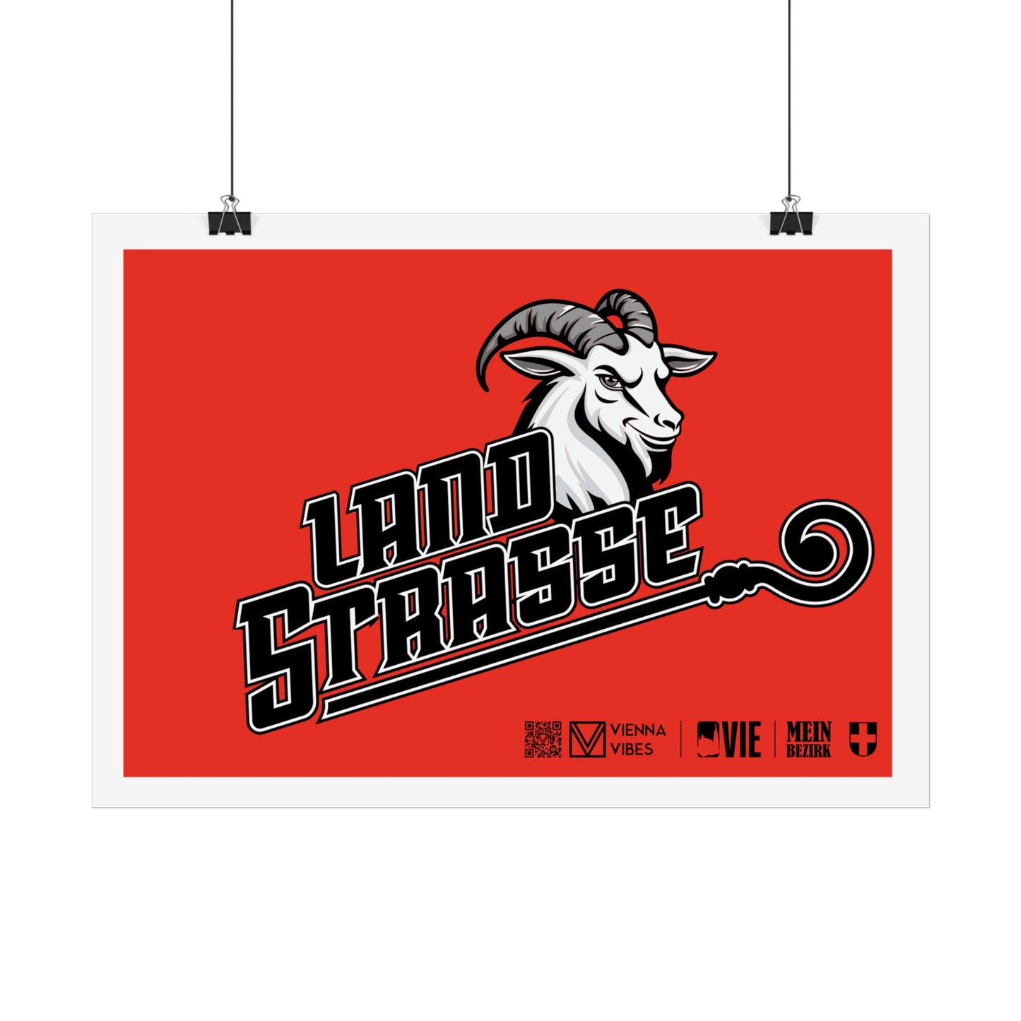 03 - Team Landstrasse Schriftzug Art Print