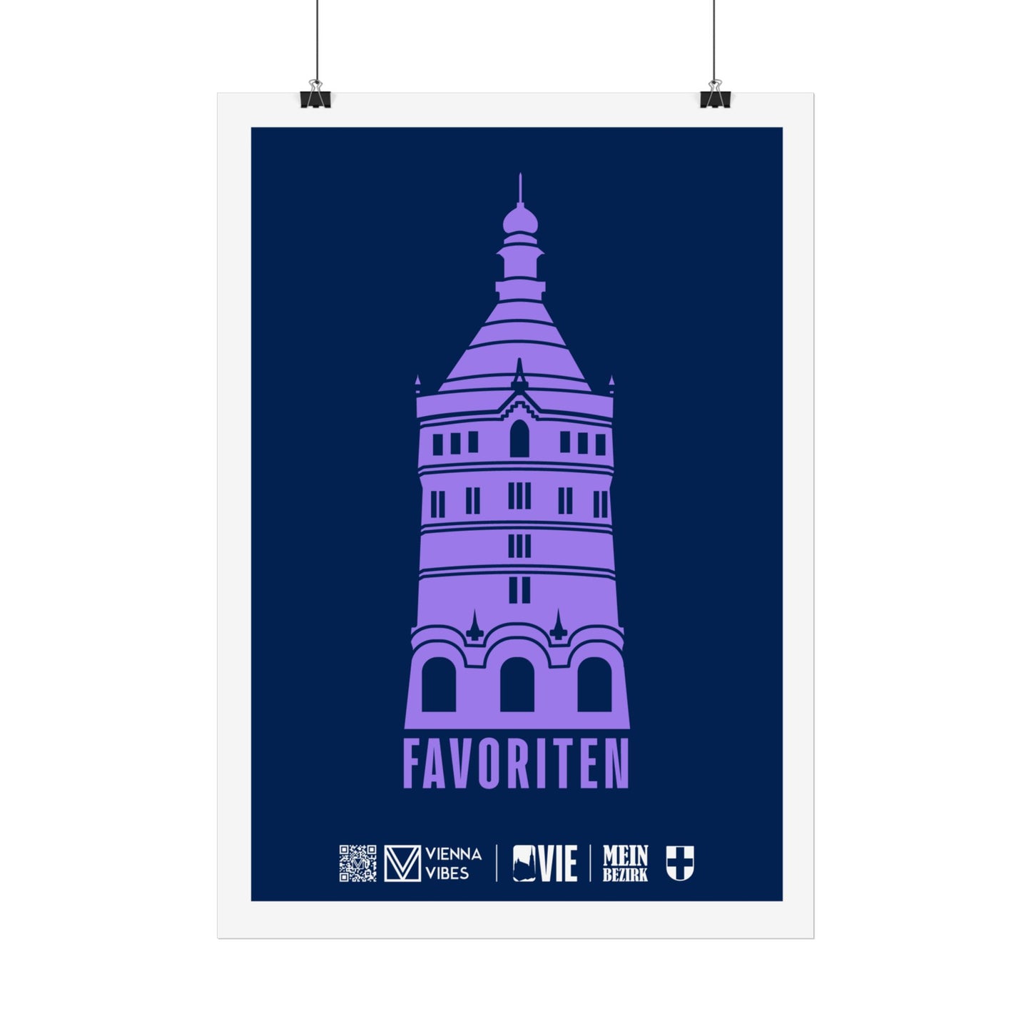 10 - Team Favoriten Bezirks-Maskottchen/Logo Art Print