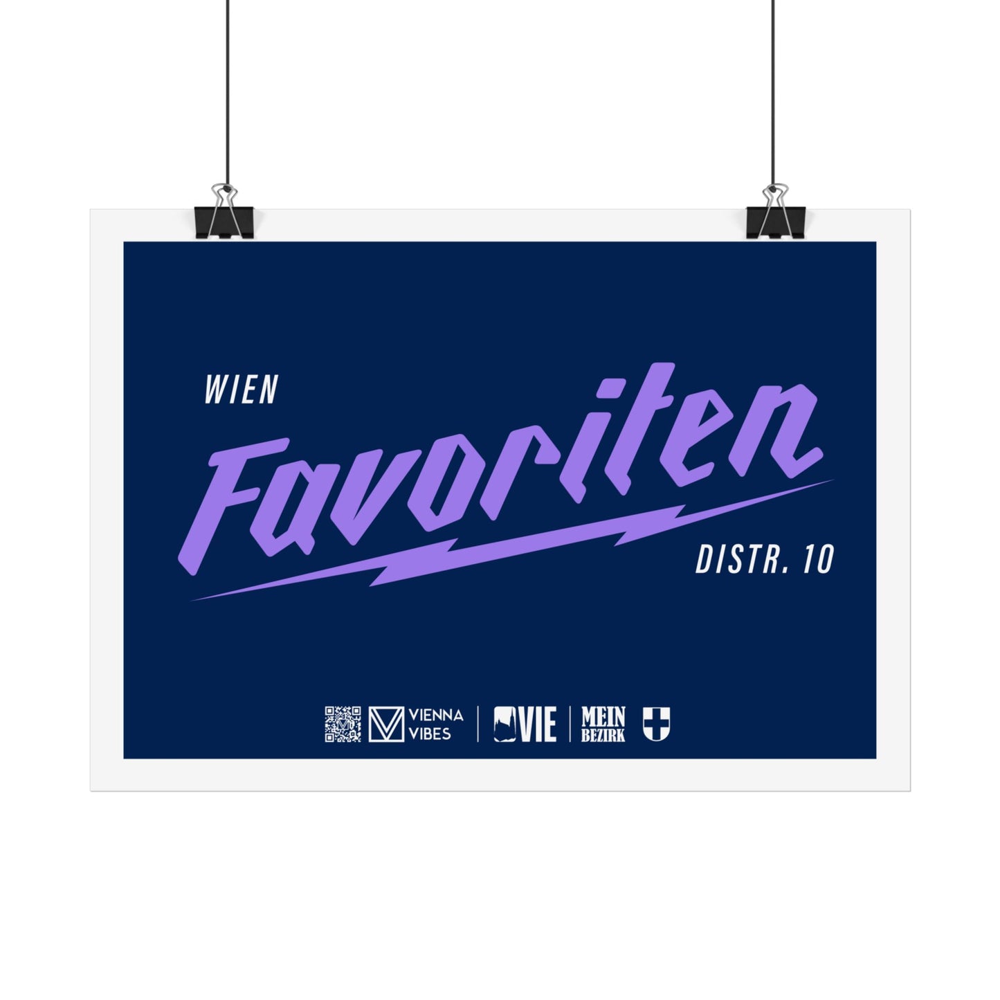 10 - Team Favoriten Schriftzug Art Print