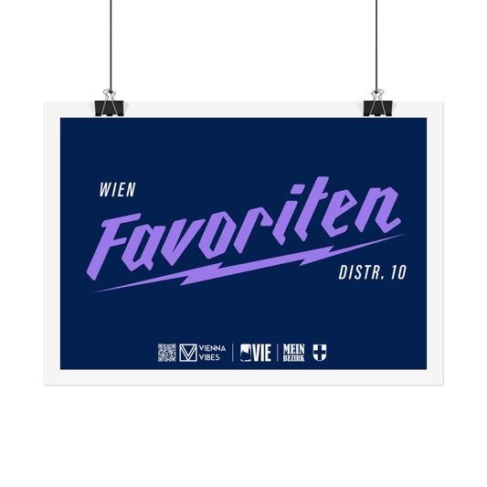 10 - Team Favoriten Schriftzug Art Print