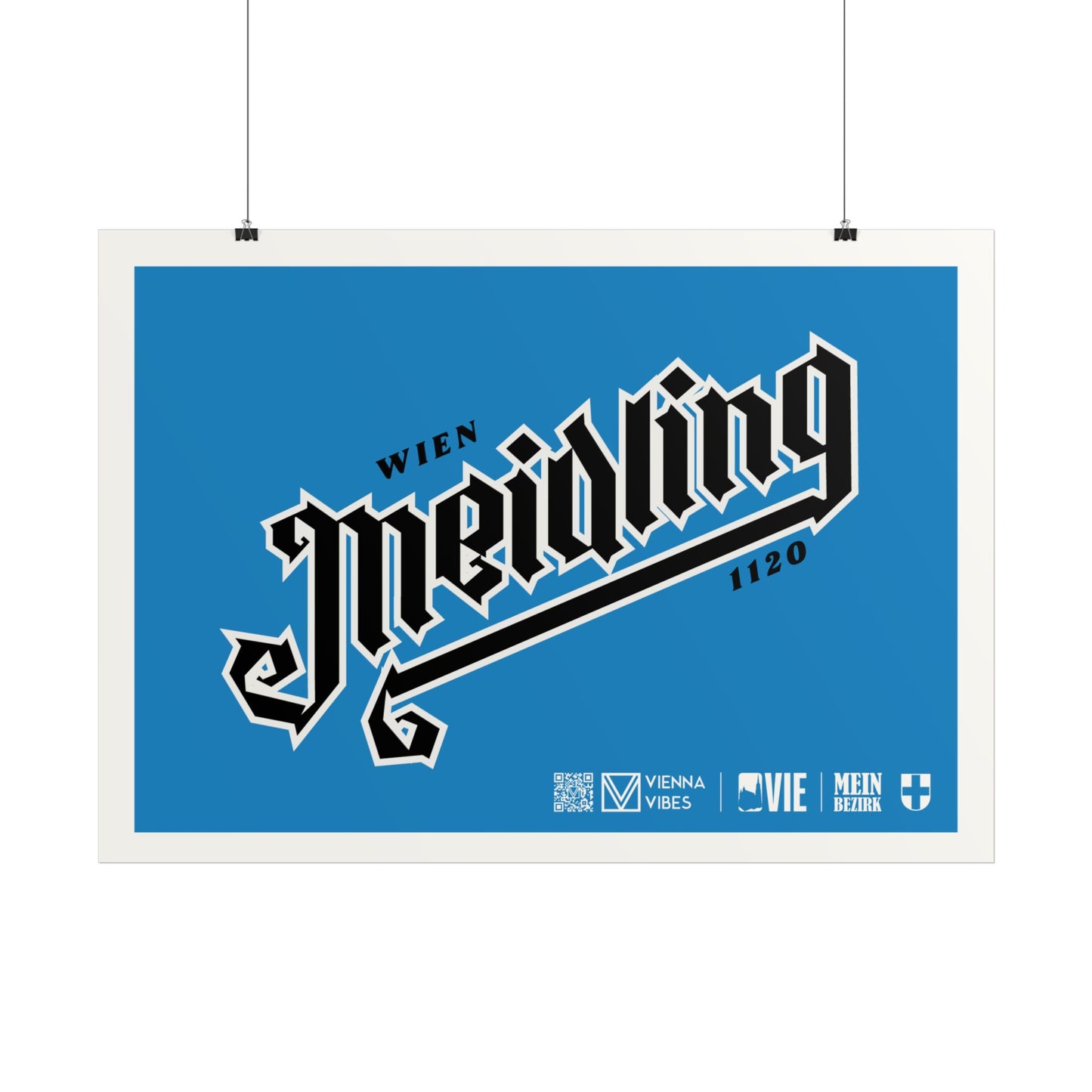 12 - Team Meidling Schriftzug Art Print