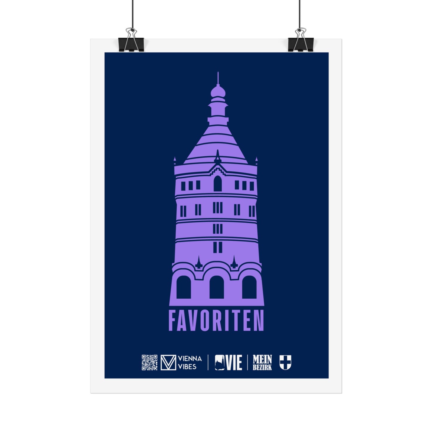 10 - Team Favoriten Bezirks-Maskottchen/Logo Art Print