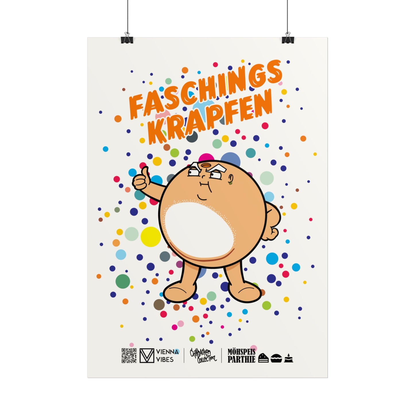 Faschingskrapfen Art-Print