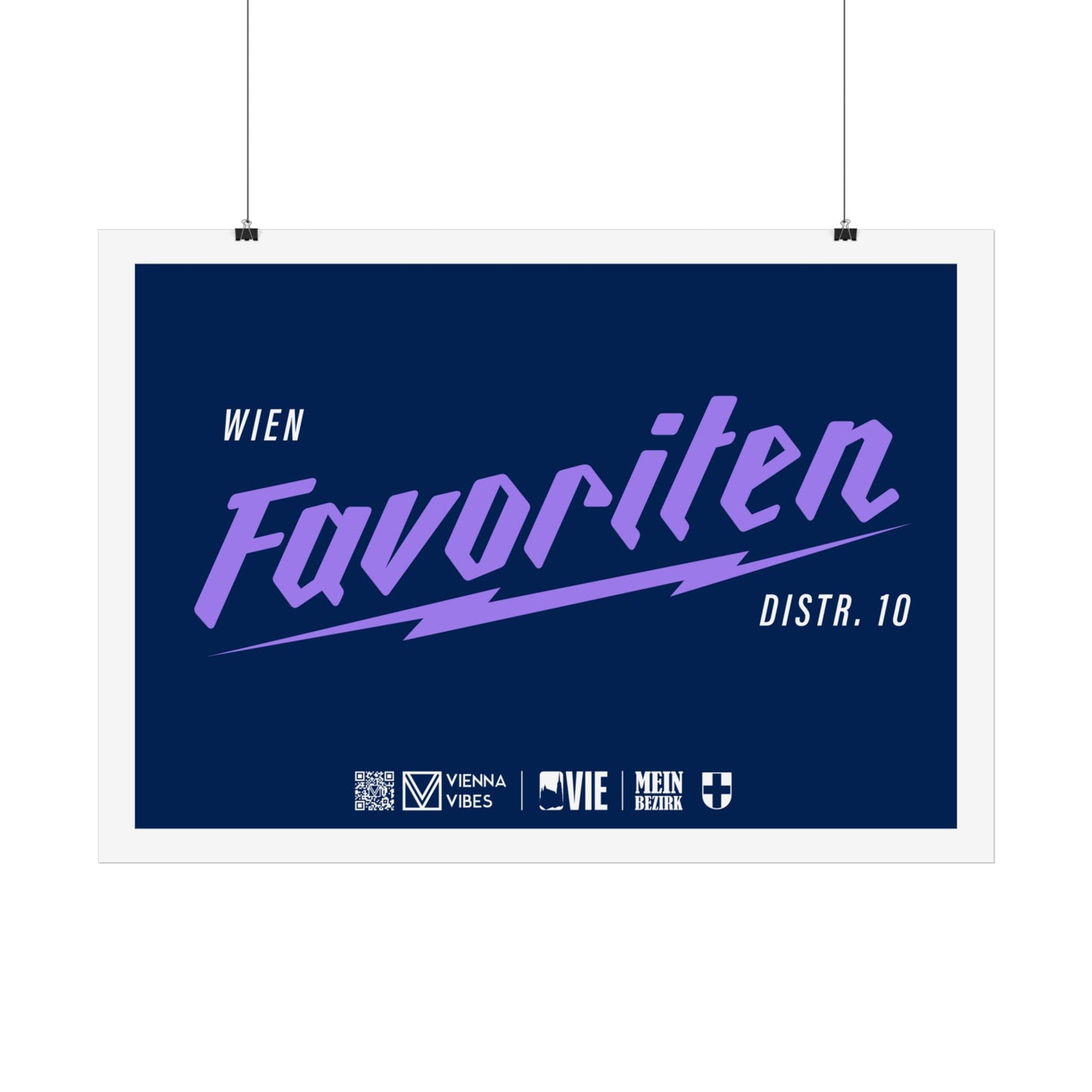 10 - Team Favoriten Schriftzug Art Print