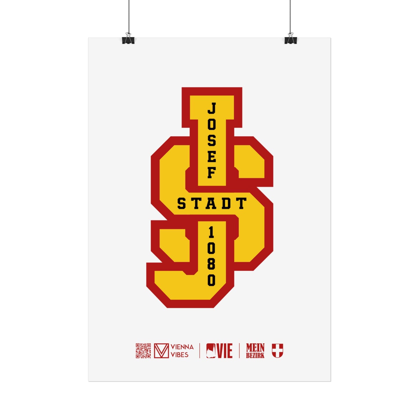 08 - Team Josefstadt Monogramm Art Print