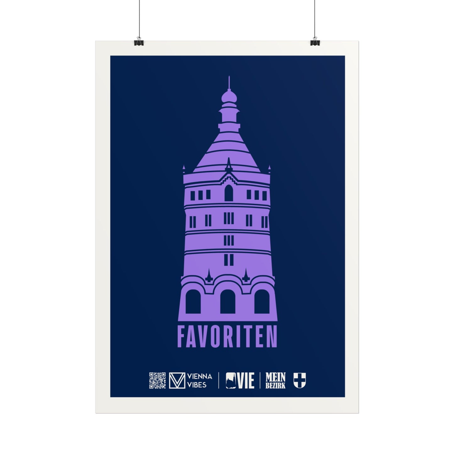 10 - Team Favoriten Bezirks-Maskottchen/Logo Art Print