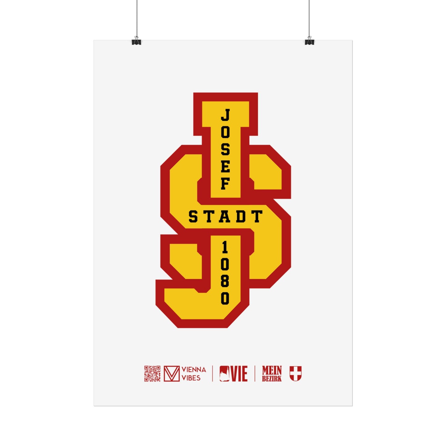 08 - Team Josefstadt Monogramm Art Print