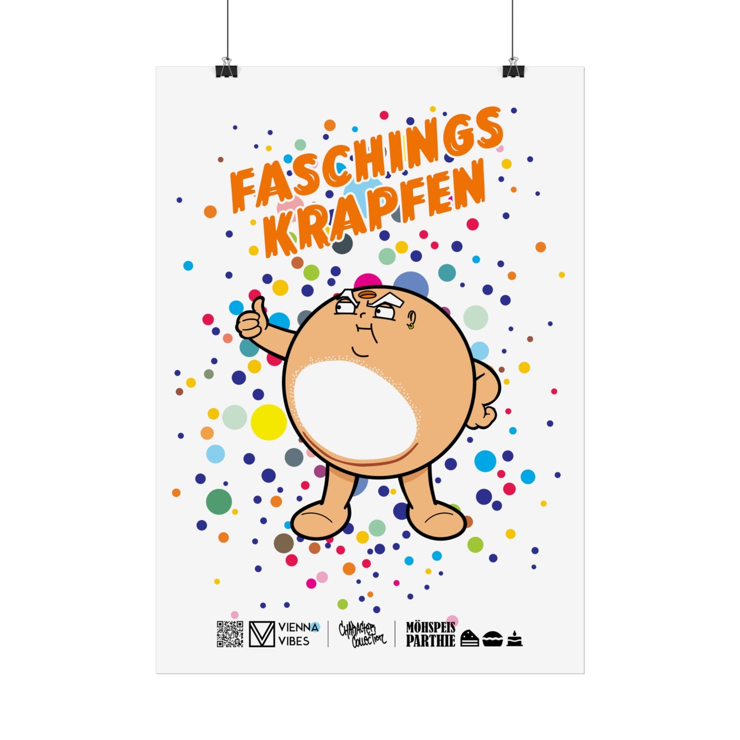 Faschingskrapfen Art-Print