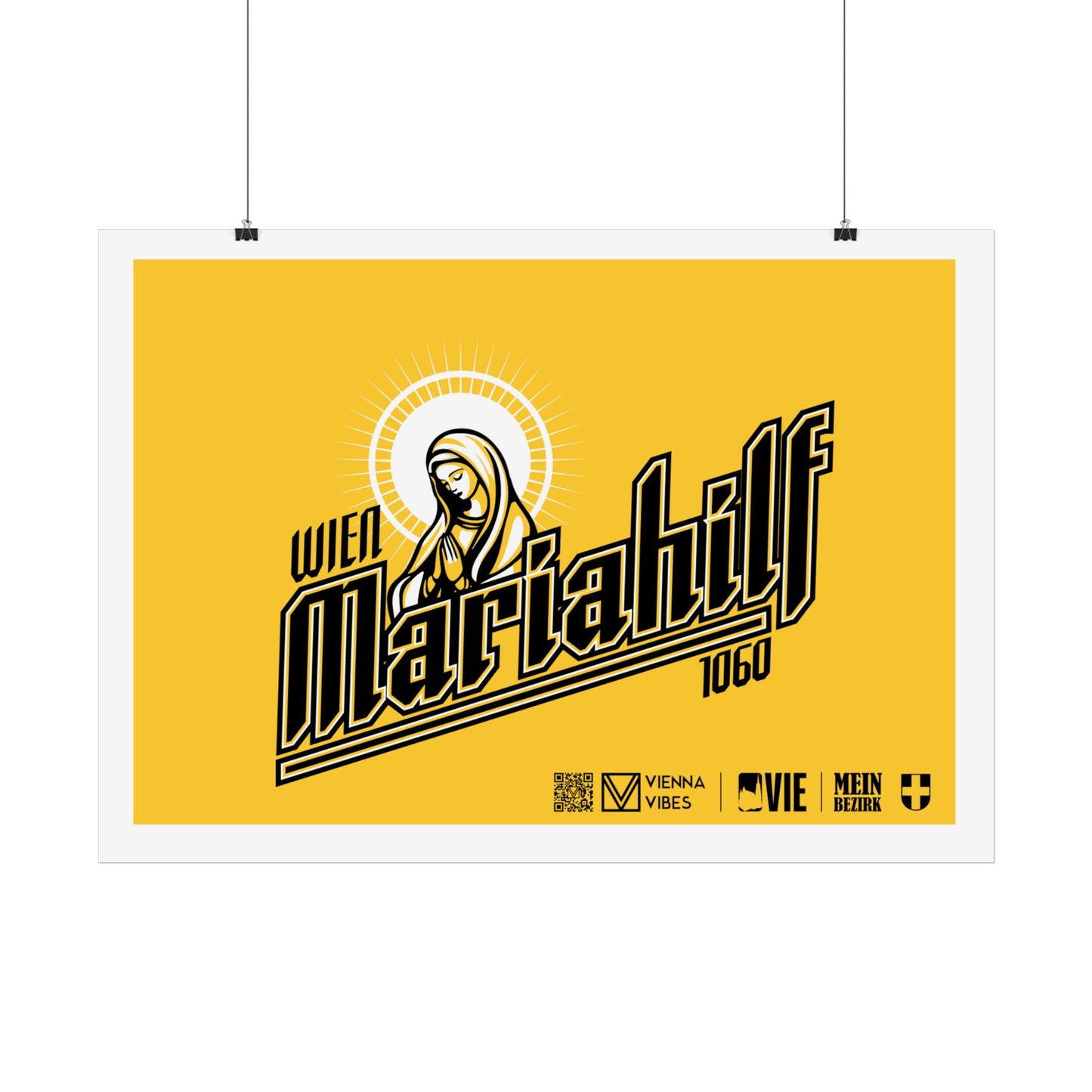 06 - Team Mariahilf Schriftzug Art Print