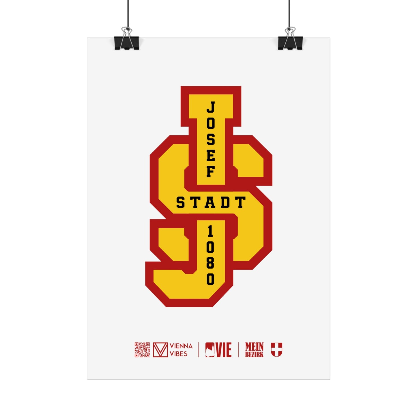 08 - Team Josefstadt Monogramm Art Print