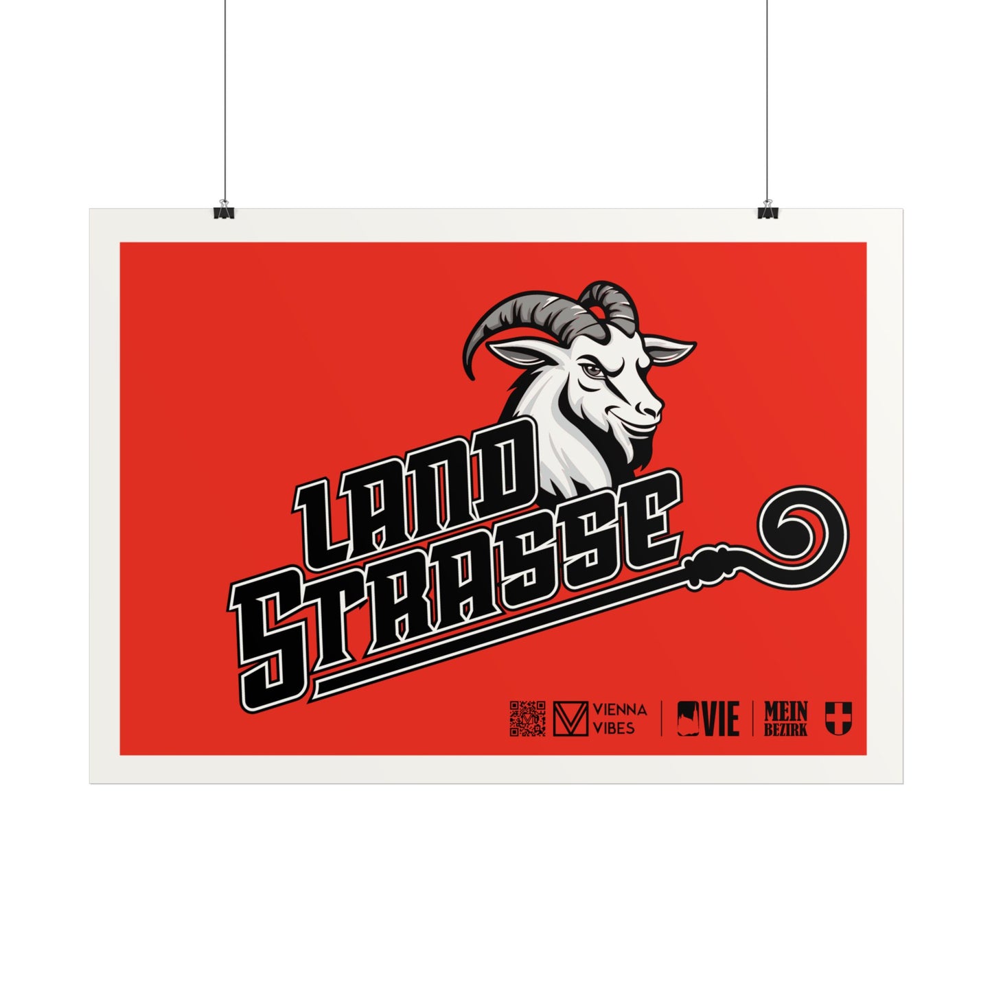 03 - Team Landstrasse Schriftzug Art Print