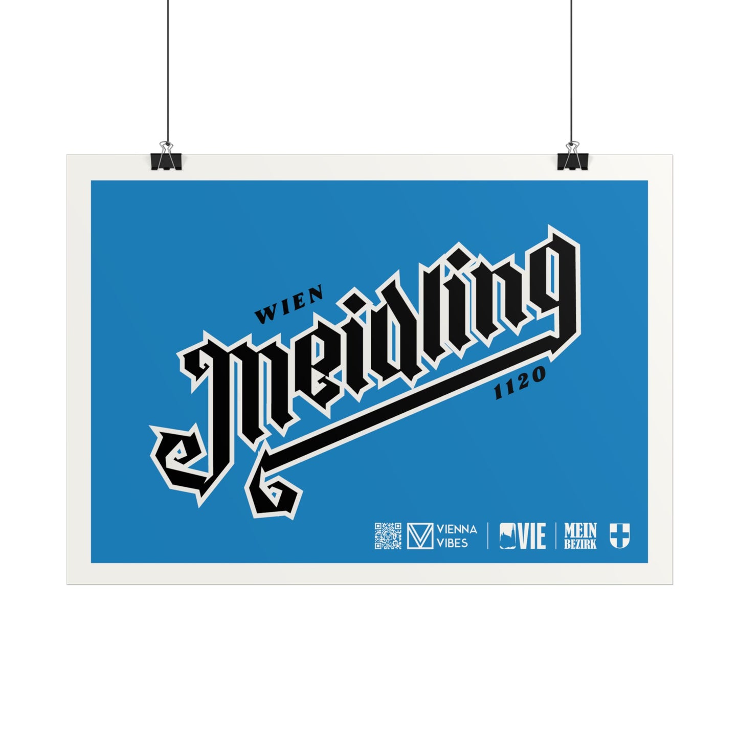 12 - Team Meidling Schriftzug Art Print