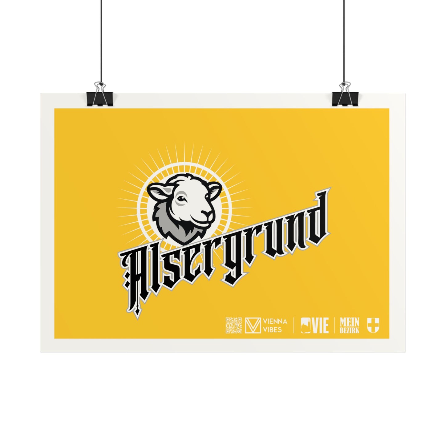 09 - Team Alsergrund Schriftzug Art Print