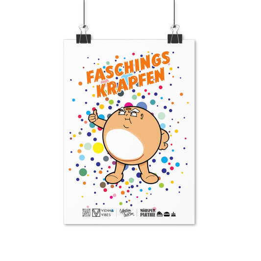 Faschingskrapfen Art-Print