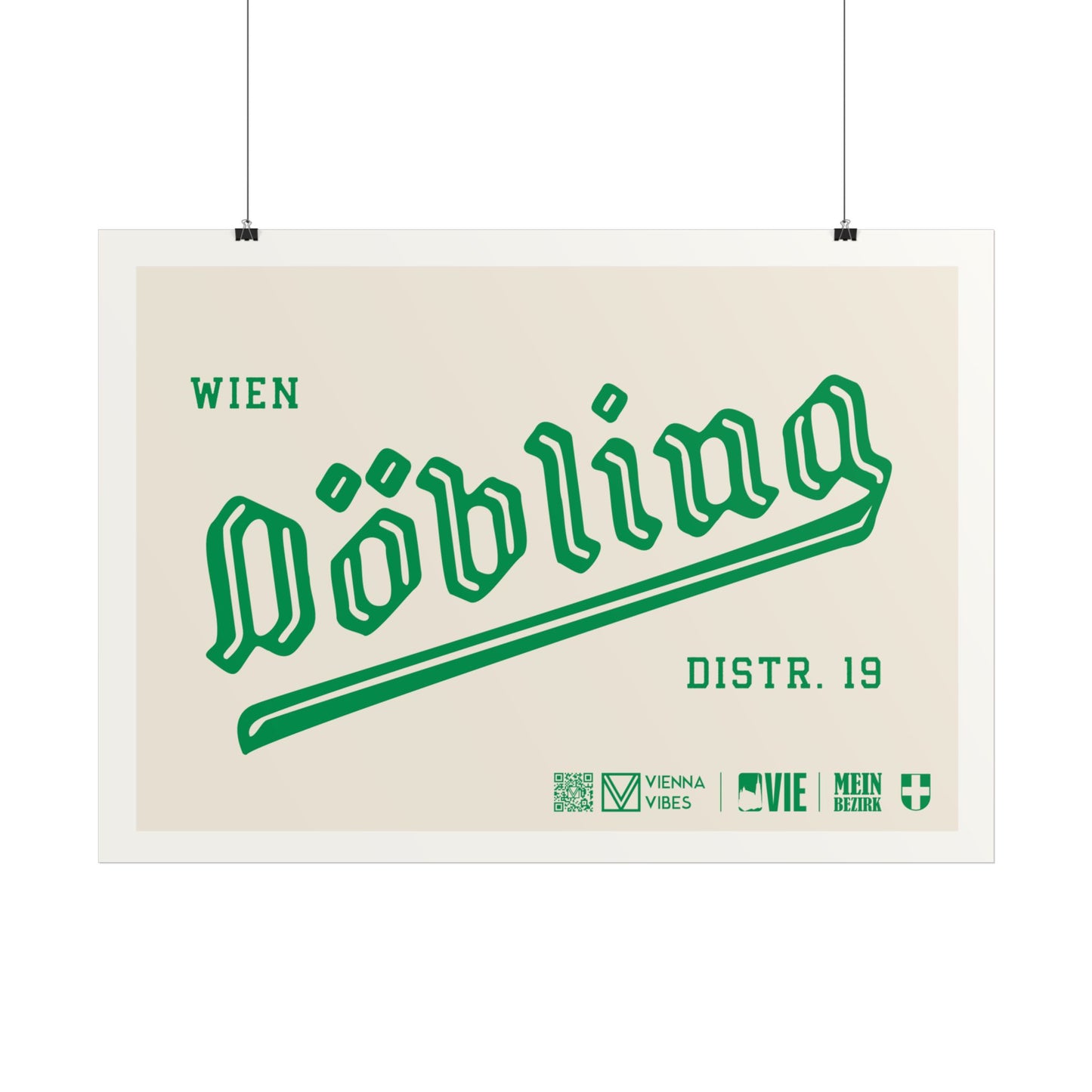 19 - Team Döbling Schriftzug Art Print