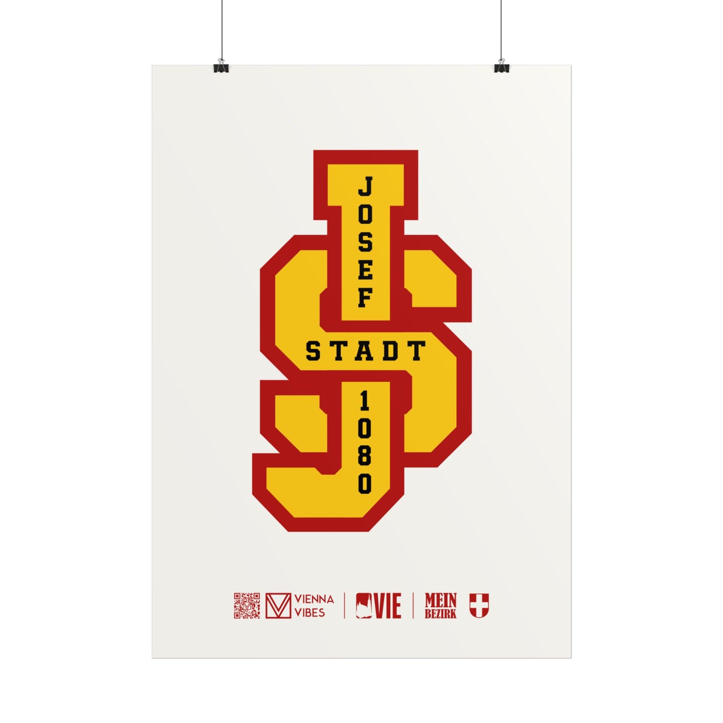 08 - Team Josefstadt Monogramm Art Print