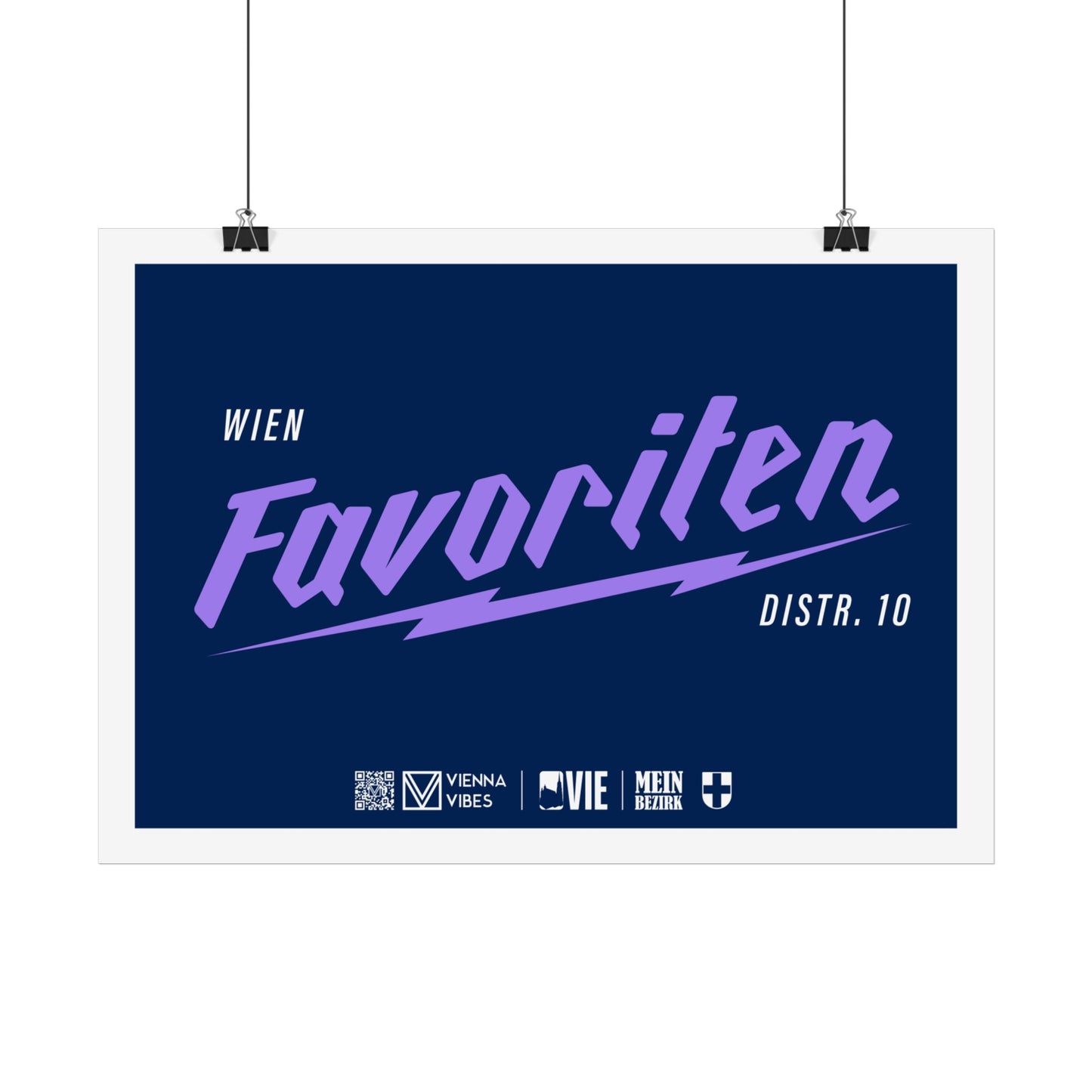 10 - Team Favoriten Schriftzug Art Print