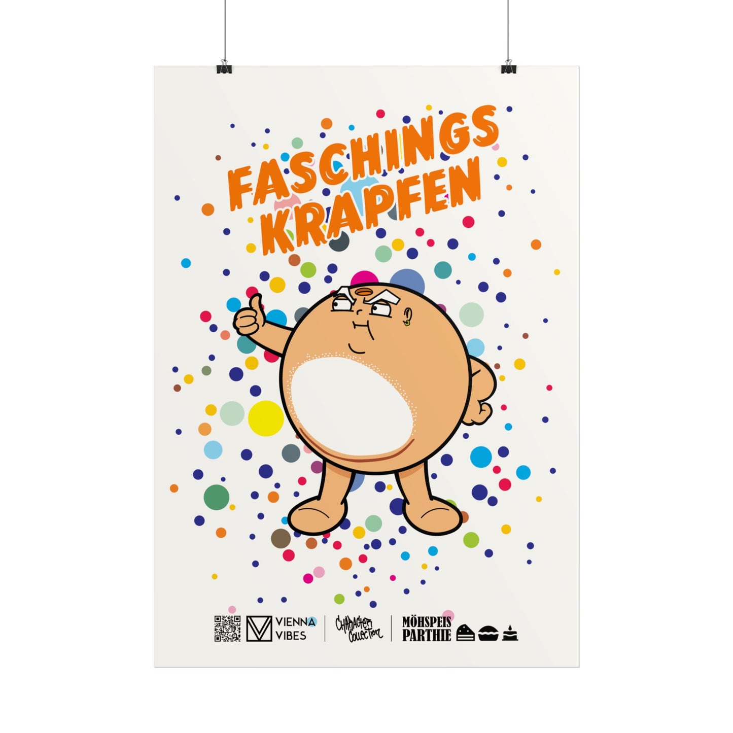 Faschingskrapfen Art-Print