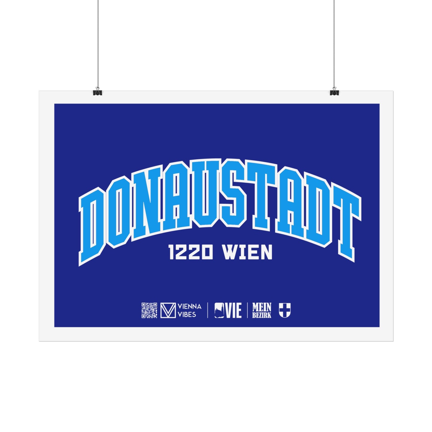 22 - Team Donaustadt Schriftzug Art Print