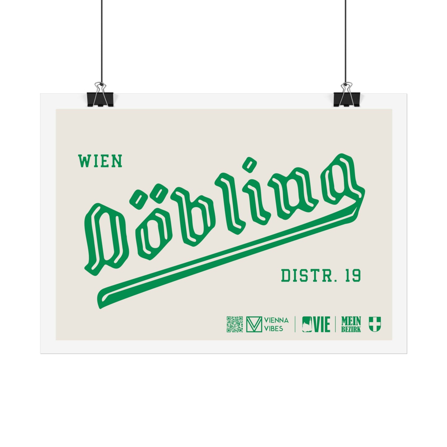 19 - Team Döbling Schriftzug Art Print