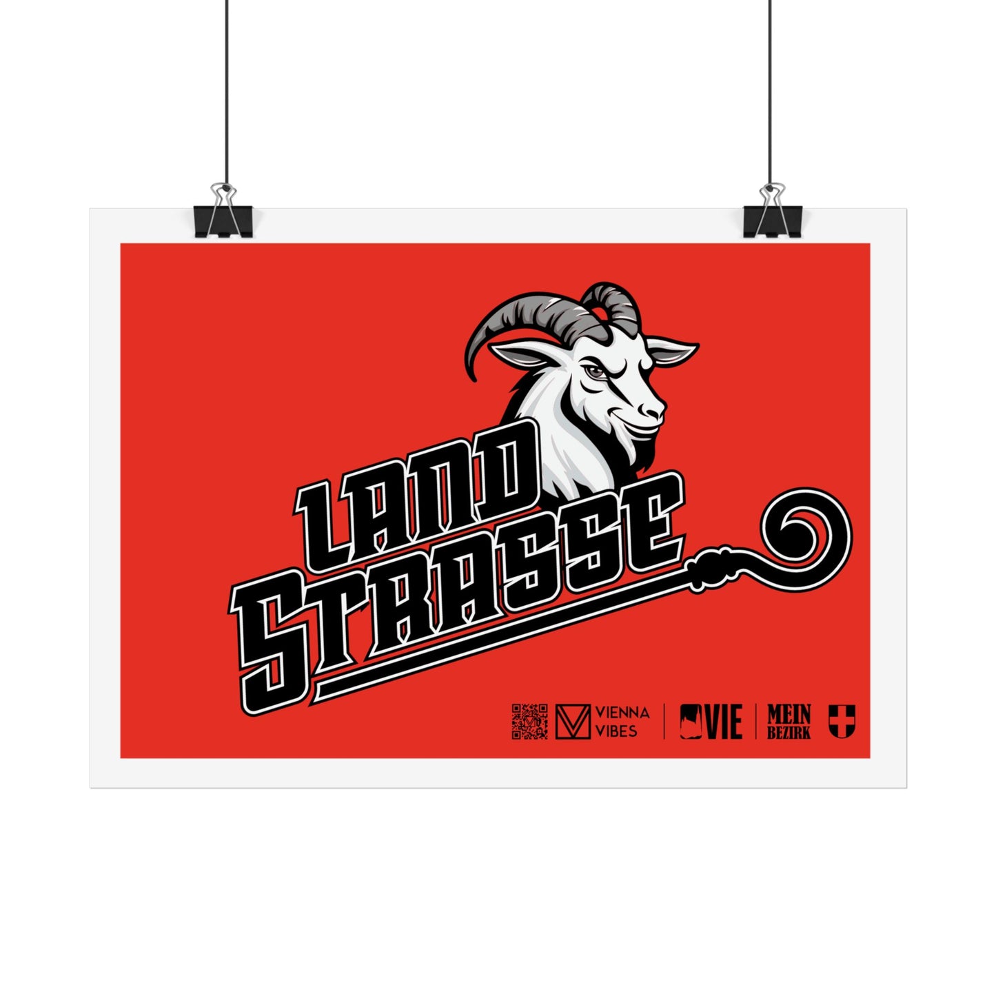 03 - Team Landstrasse Schriftzug Art Print