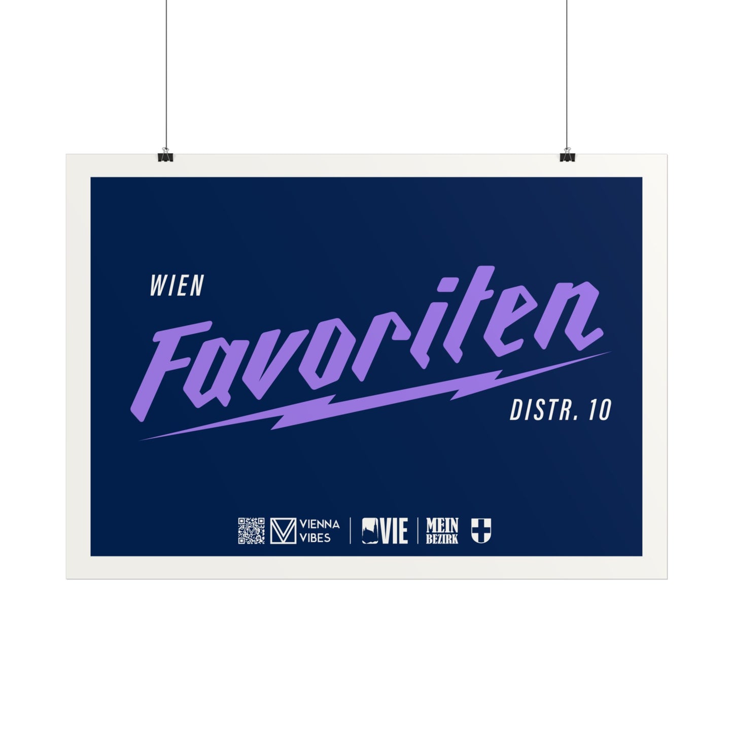 10 - Team Favoriten Schriftzug Art Print