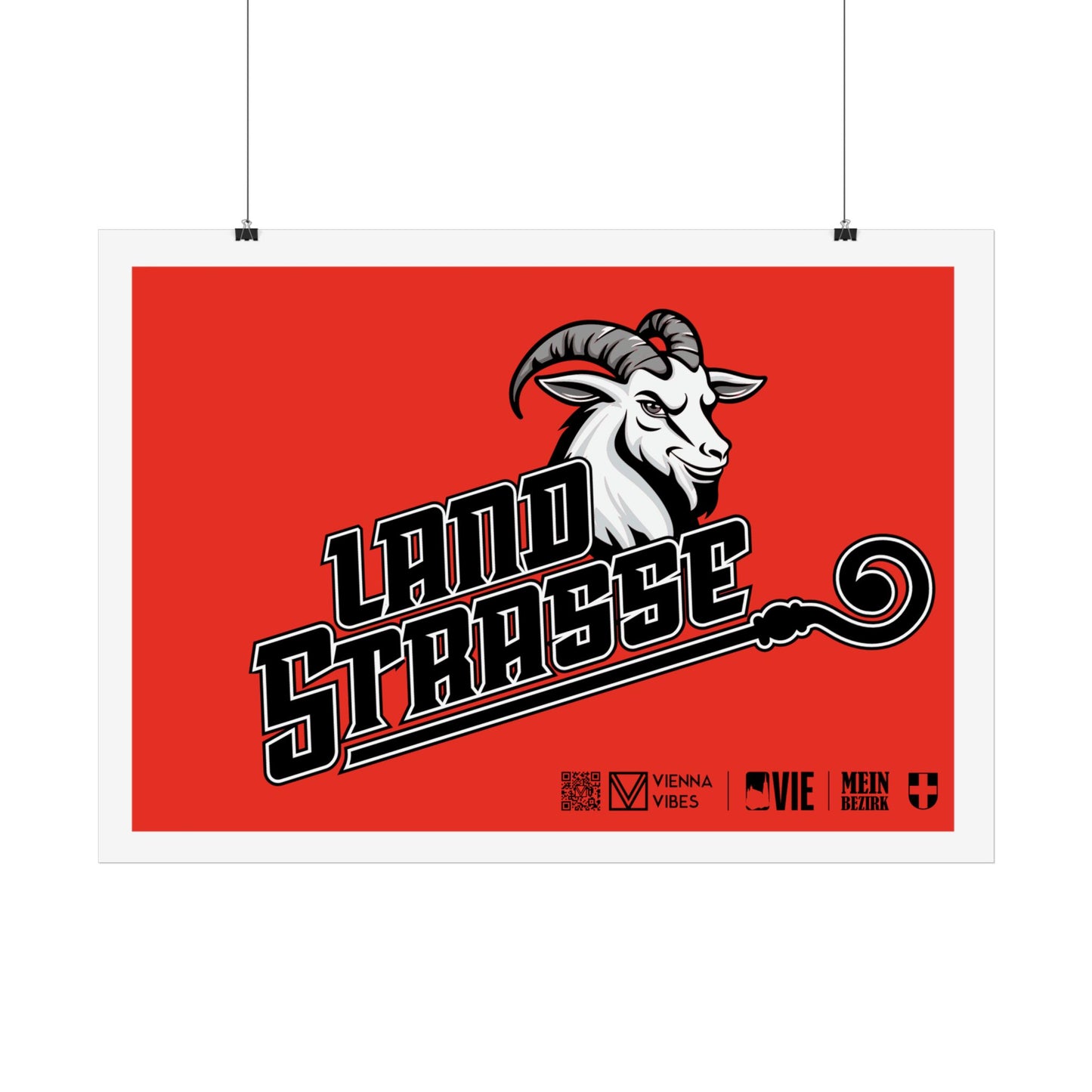 03 - Team Landstrasse Schriftzug Art Print