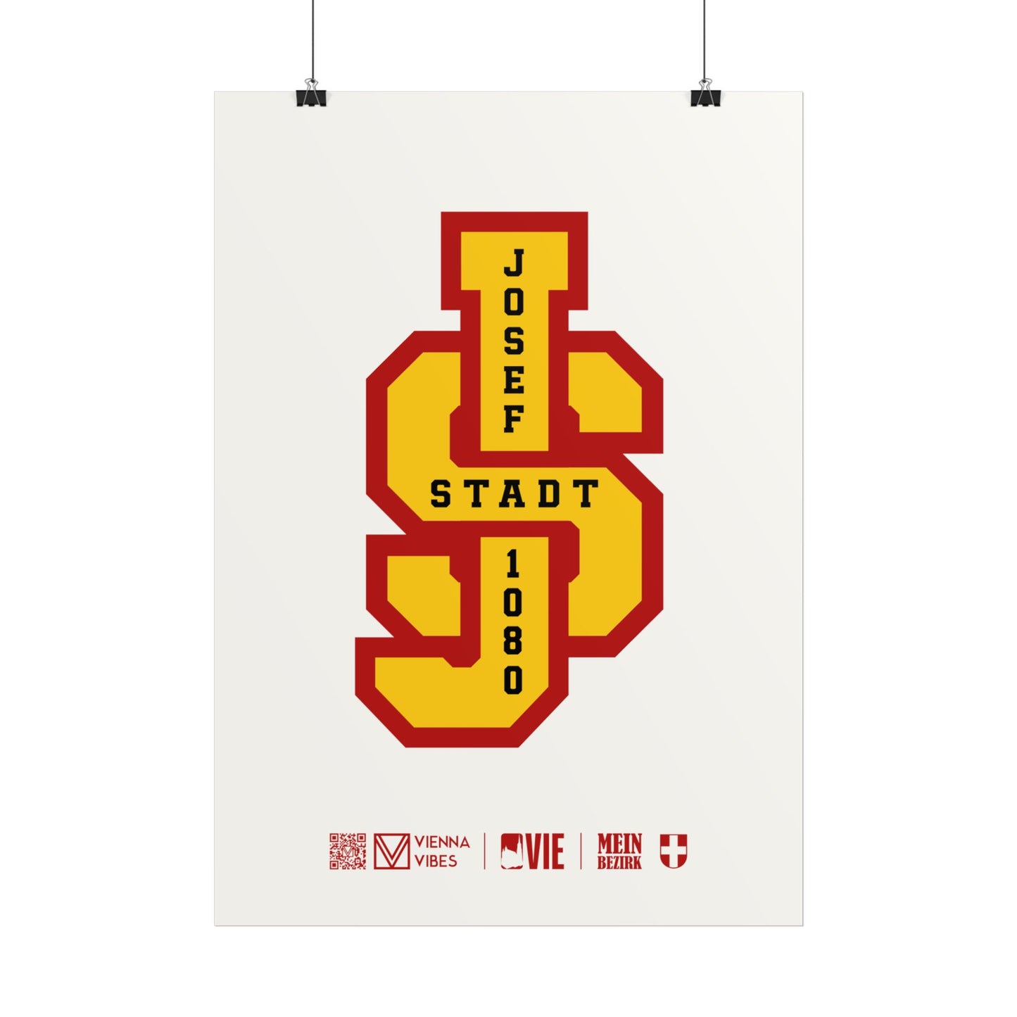 08 - Team Josefstadt Monogramm Art Print