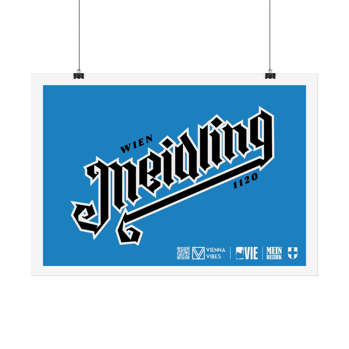 12 - Team Meidling Schriftzug Art Print