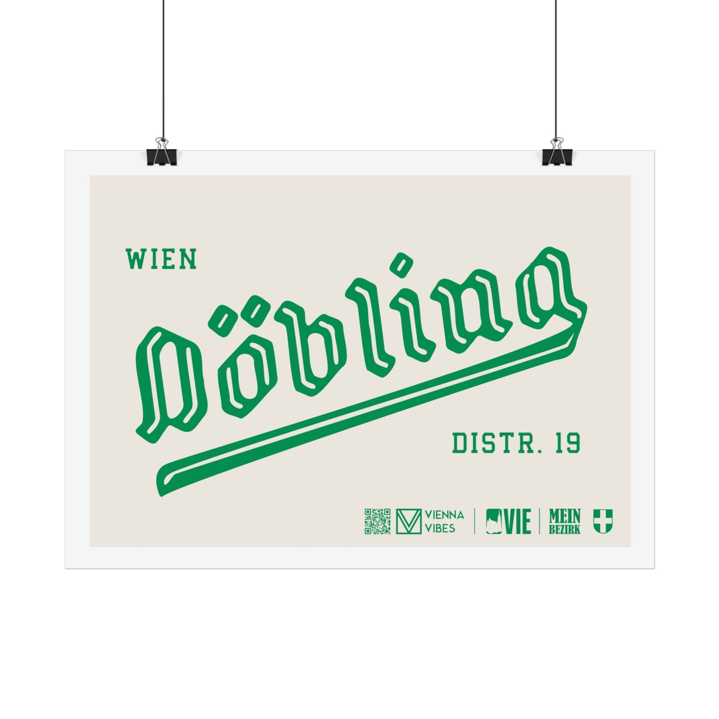 19 - Team Döbling Schriftzug Art Print