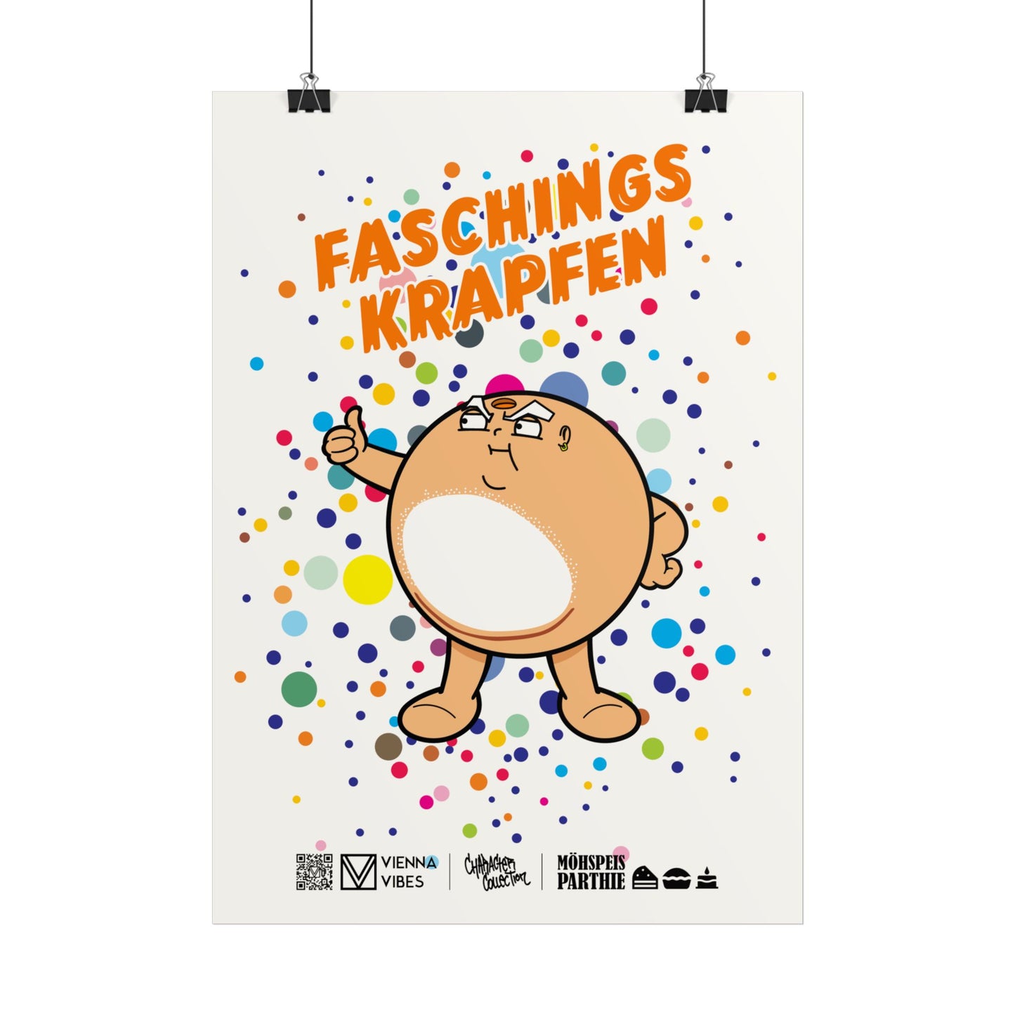 Faschingskrapfen Art-Print