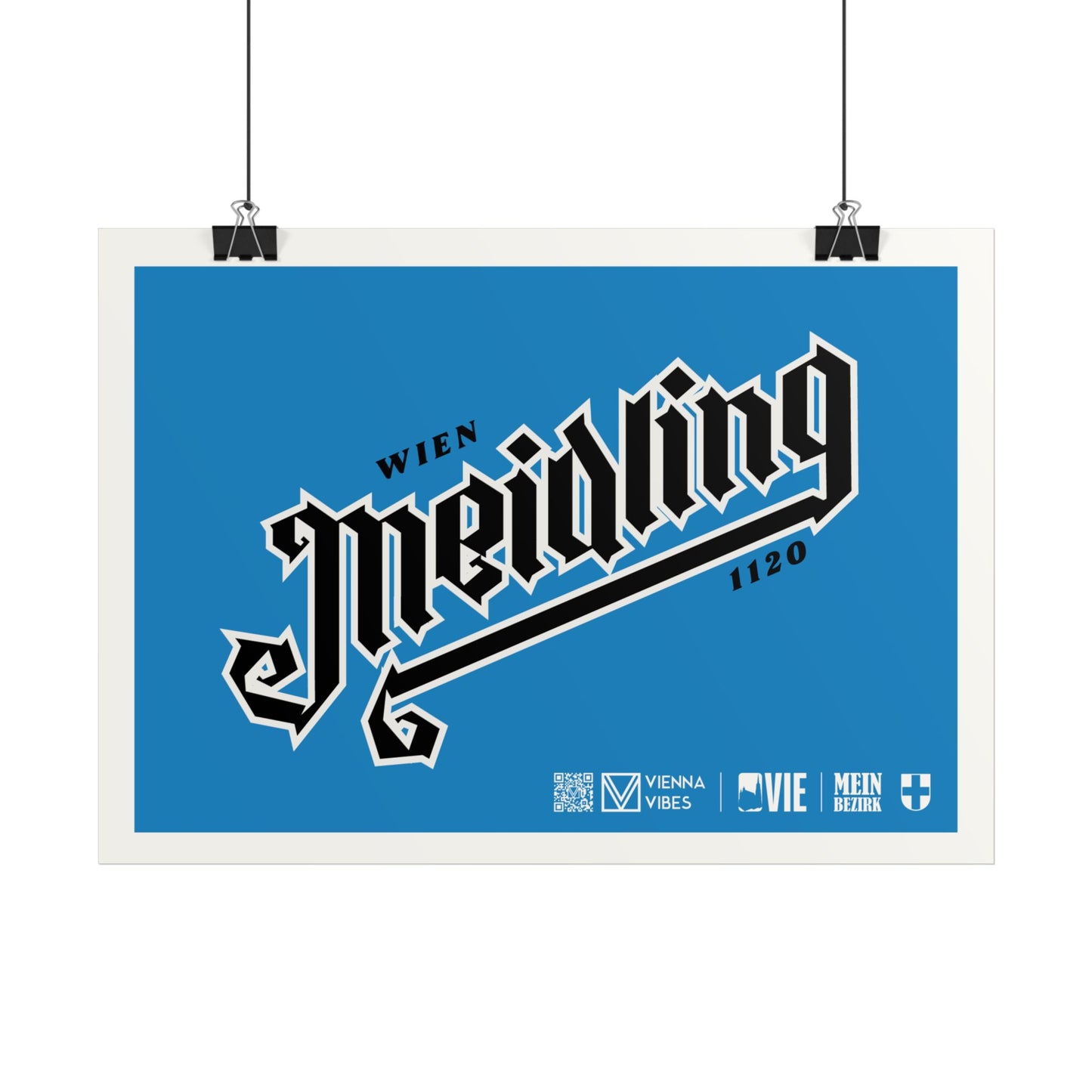 12 - Team Meidling Schriftzug Art Print