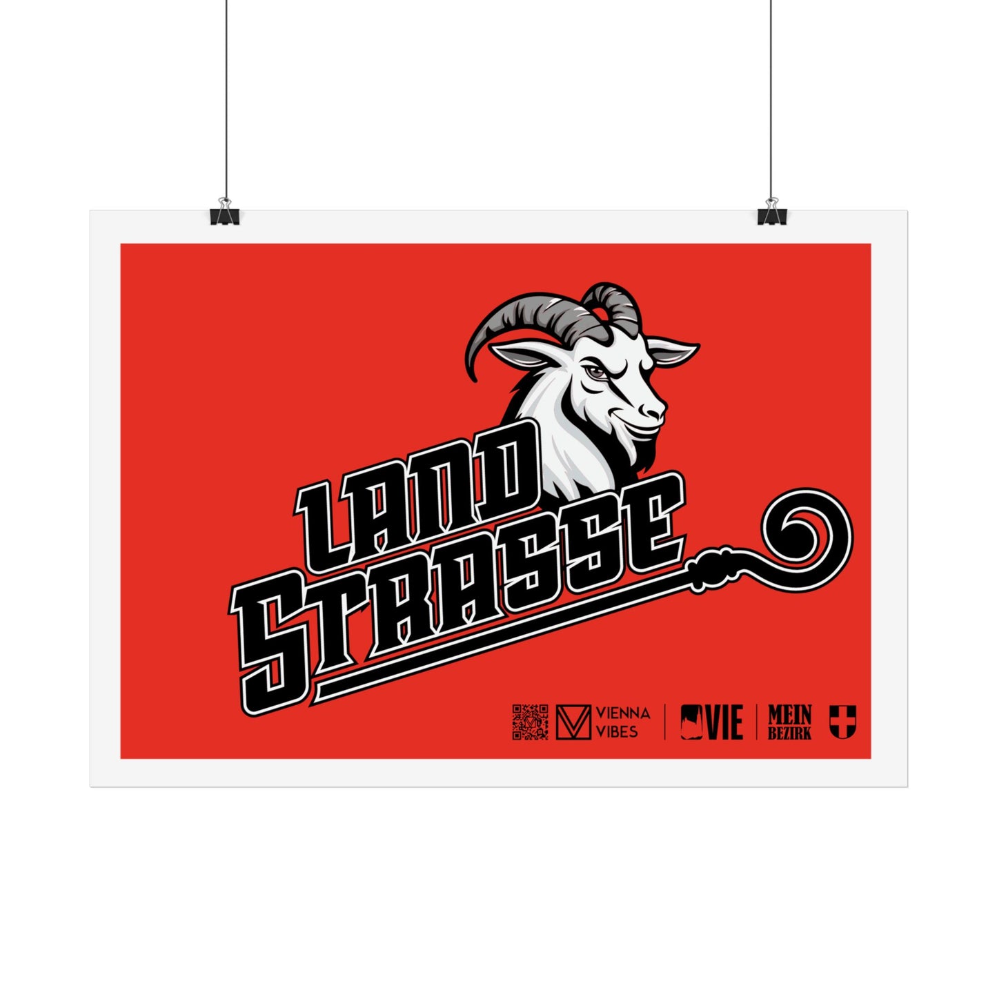 03 - Team Landstrasse Schriftzug Art Print