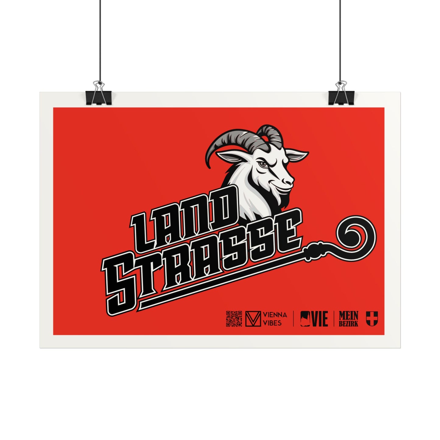 03 - Team Landstrasse Schriftzug Art Print