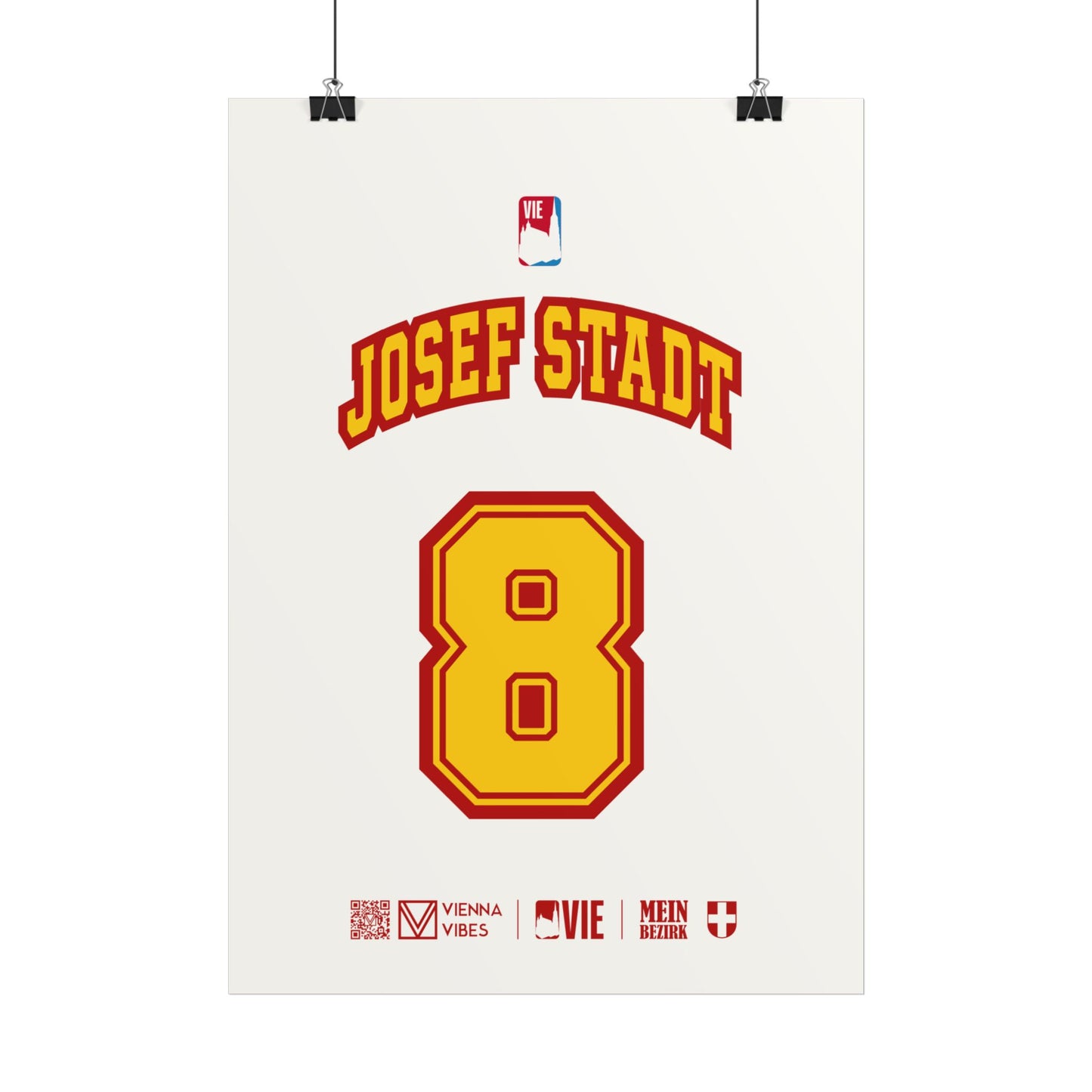 08 - Team Josefstadt - Trikot Art Print